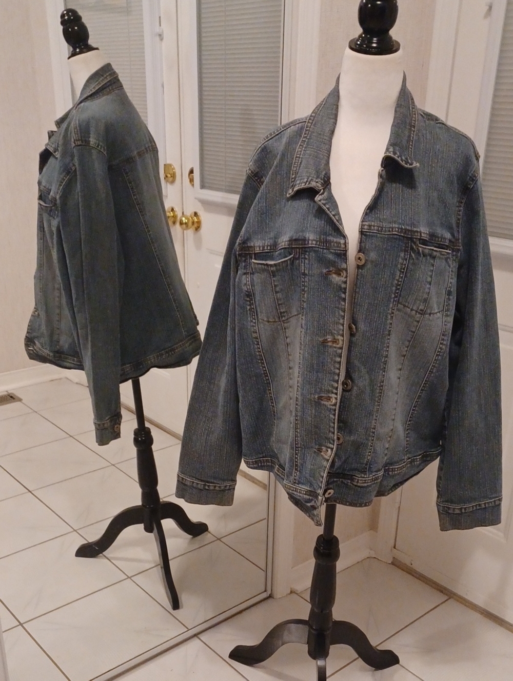 2/$70 Classic Blue Denim Jacket - Size 22